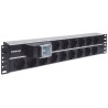Intellinet 714051 rozdzielacz zasilania PDU 15 x gniazdo sieciowe 2U Aluminium, Czarny