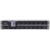 Intellinet 714051 rozdzielacz zasilania PDU 15 x gniazdo sieciowe 2U Aluminium, Czarny