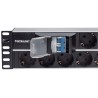 Intellinet 714051 rozdzielacz zasilania PDU 15 x gniazdo sieciowe 2U Aluminium, Czarny