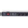 Intellinet 713962 rozdzielacz zasilania PDU 6 x gniazdo sieciowe 1.5U Czarny