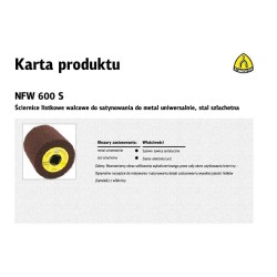K.ŚCIERNICA NASADZ.WŁOKN.100x100x19 NFW600 COARSE KORUND