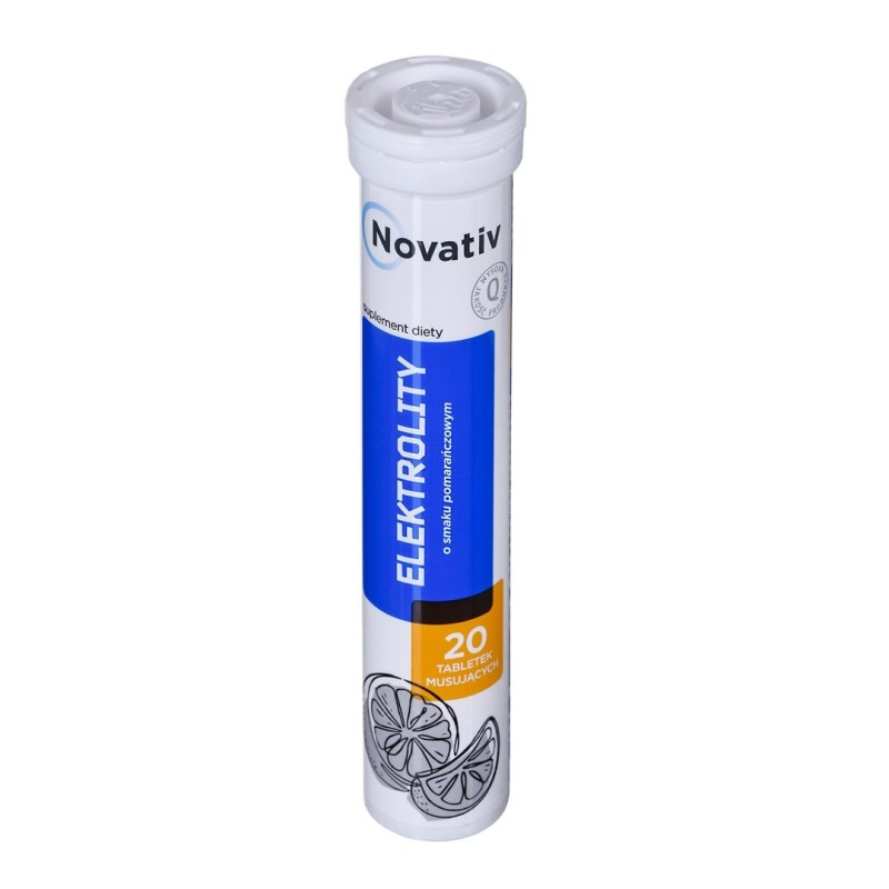 Novativ Elektrolity 20 tabletek musujących Novativ Elektrolity 20 tabletek musujących