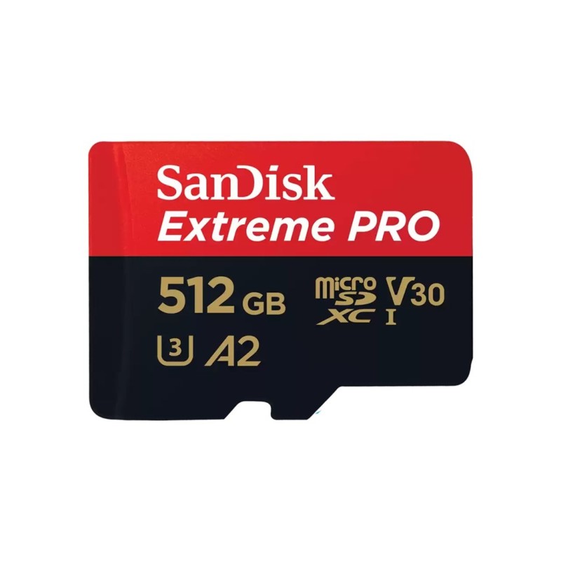 SANDISK EXTREME PRO microSDXC 512GB 200/140 MB/s A2 SANDISK EXTREME PRO microSDXC 512GB 200/140 MB/s A2