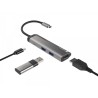 NATEC Fowler Slim Przewodowa USB 3.2 Gen 1 (3.1 Gen 1) Type-C Czarny, Chrom