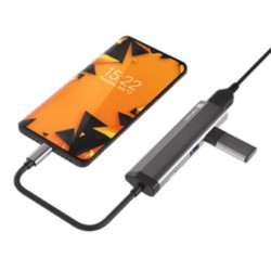 NATEC Fowler Slim Przewodowa USB 3.2 Gen 1 (3.1 Gen 1) Type-C Czarny, Chrom
