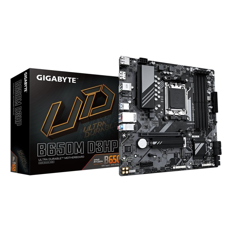 GIGABYTE B650M D3HP płyta główna AMD B650 Gniazdo AM5 micro ATX GIGABYTE B650M D3HP płyta główna AMD B650 Gniazdo AM5 micro ATX