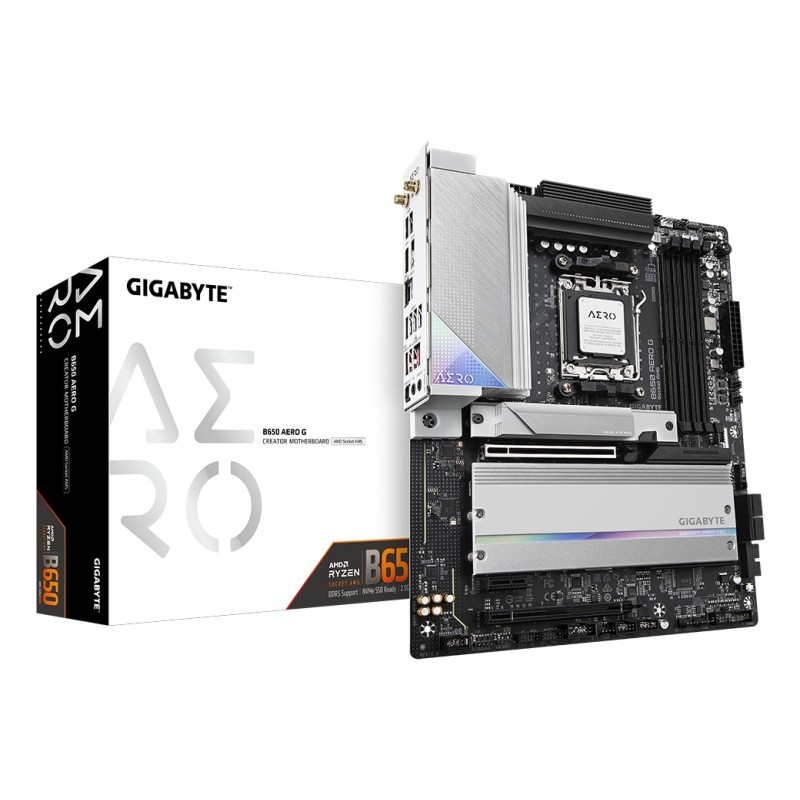 GIGABYTE B650 AERO G płyta główna AMD B650 Gniazdo AM5 ATX GIGABYTE B650 AERO G płyta główna AMD B650 Gniazdo AM5 ATX