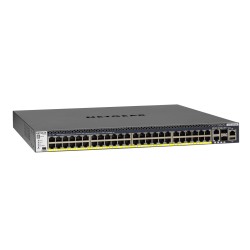 NETGEAR M4300-52G-PoE+ 550W PSU Zarządzany L2/L3/L4 Gigabit Ethernet (10/100/1000) Obsługa PoE 1U Czarny