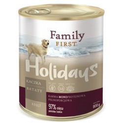 FamilyFirst Kaczka+batat+monoproteina adult 800g