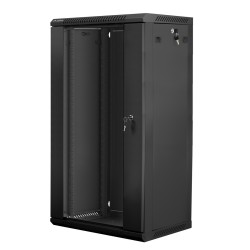 Lanberg WF01-6422-10B stojak 22U Szafa wisząca Czarny