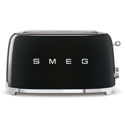 Toster Smeg TSF02BLEU czarny 4 kromek, metalowa obudowa