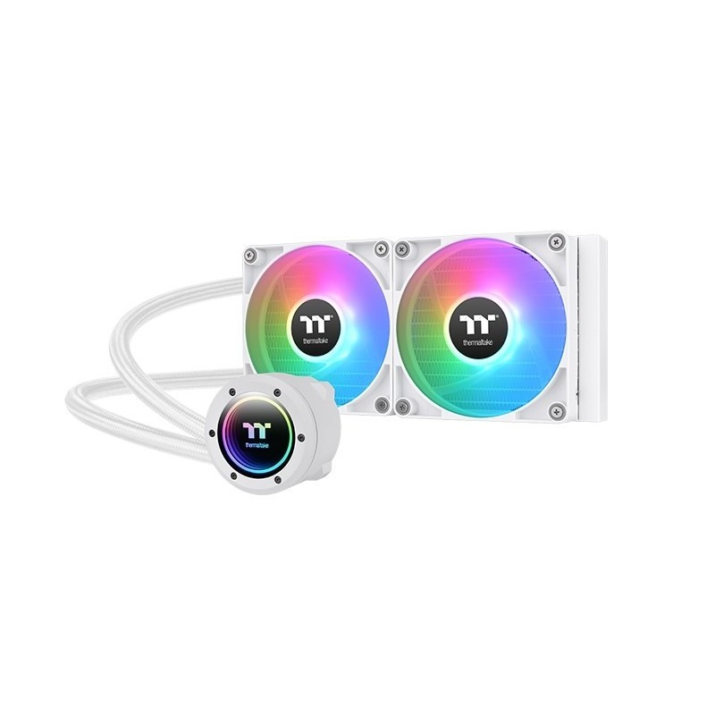 Thermaltake TH240 V2 ARGB - Zestaw chłodzenia cieczą - 24 cm - 57.05 cfm - Biały Thermaltake TH240 V2 ARGB - Zestaw chłodzenia cieczą - 24 cm - 57.05 cfm - Biały