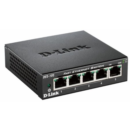 D-Link DES-105 Nie zarządzany L2 Czarny