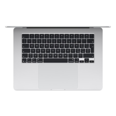 Apple MacBook Air 15,3"Retina 500nit M4 chip with 10-core CPU + 10-core GPU 16GB SSD256 2xTB4 BLKB 1Y Silver