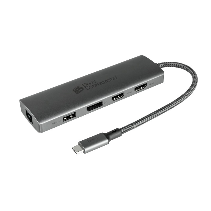 Alcasa HUB-C001A huby i koncentratory USB Type-C 5000 Mbit/s Antracyt Alcasa HUB-C001A huby i koncentratory USB Type-C 5000 Mbit/s Antracyt
