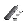 Alcasa HUB-C001A huby i koncentratory USB Type-C 5000 Mbit/s Antracyt