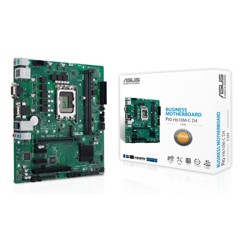 Płyta główna ASUS PRO H610M-C D4-CSM Płyta główna ASUS PRO H610M-C D4-CSM