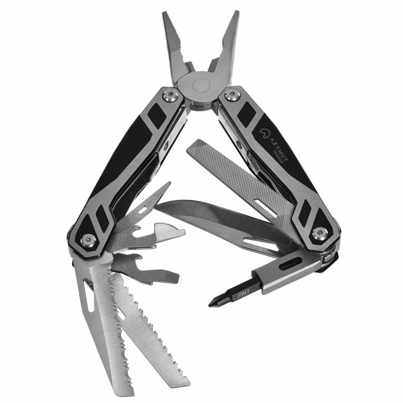Multitool AZYMUT Trohon - 12 narzędzi +8 bitów +kabura (H-P2010121) Multitool AZYMUT Trohon - 12 narzędzi +8 bitów +kabura (H-P2010121)