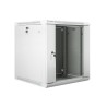 Szafa rack Lanberg WF01-6612-10S (12U 635mm / 600mm / 600 mm wisząca Szklane 19'' kolor szary)