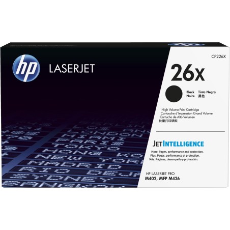 HP 26X oryginalny, wysokowydajny wkład z czarnym tonerem