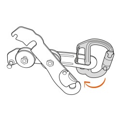 Petzl M042AA00 karabińczyk do wspinaczki Zapięcie z blokadą W kształcie litery D Aluminium Szary 1 szt.