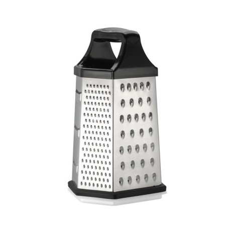 Resto Kitchenware 95413 ręczna tarka / spiralizer Tarka z pojemnikiem Czarny, Stal nierdzewna