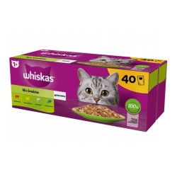 WHISKAS Mix smaków w galaretce - mokra karma dla kota - 40x85 g