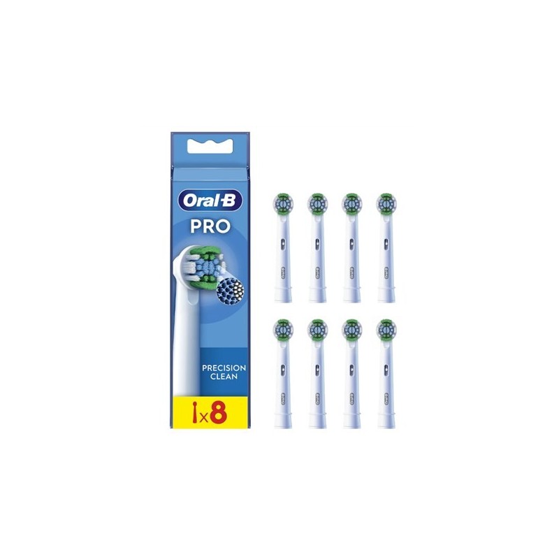 Końcówki do szczoteczki Oral-B Precision Clean EB20RX-8 Dla dorosłych, 8szt. Białe Końcówki do szczoteczki Oral-B Precision Clean EB20RX-8 Dla dorosłych, 8szt. Białe