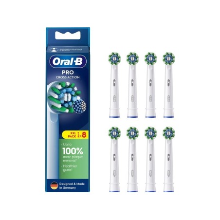 Końcówki do szczoteczki elektrycznej Oral-b Braun EB50RX-8 Cross Action Pro 8szt. Biały