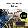 QOLTEC ŁADOWARKA DO BATERII ROWERU ELEKTRYCZNEGO 36V | 42V | 2A | 5.52.5