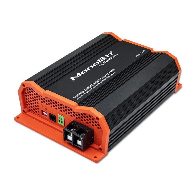 QOLTEC ŁADOWARKA DC-DC MONOLITH DO AKUMULATORÓW LIFEPO4 AGM 12V-12V | 40A | 500W QOLTEC ŁADOWARKA DC-DC MONOLITH DO AKUMULATORÓW LIFEPO4 AGM 12V-12V | 40A | 500W