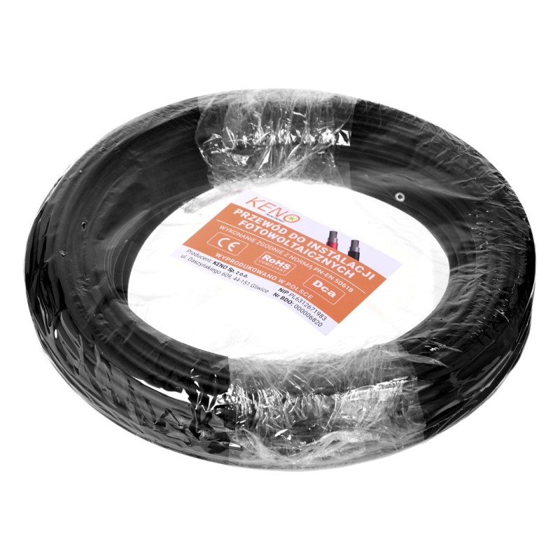 Kabel solarny 6 mm /czarny / odcinek 50 m Kabel solarny 6 mm /czarny / odcinek 50 m