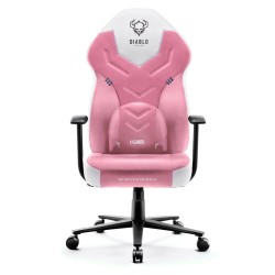 Fotel gamingowy DIABLO X-GAMER różowo-biały