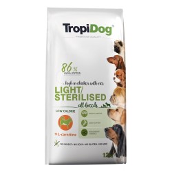 TROPIDOG Light Sterilised Adult - sucha karma dla psa - 12 kg