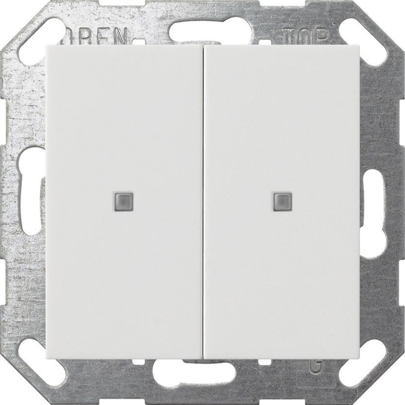 GIRA czujnik przyciskowy 2x KNX ONE System 55 czysta biel mat 517327 GIRA czujnik przyciskowy 2x KNX ONE System 55 czysta biel mat 517327