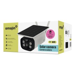 Bezprzewodowa kamera bezpieczeństwa OMAJIN OSC-01-EU solarna Biały, Czarny