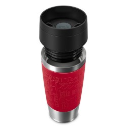 EMSA Travel Mug Classic N2020400 kubek podróżny 360 ml Czarny, Czerwony, Stal nierdzewna Stal nierdzewna