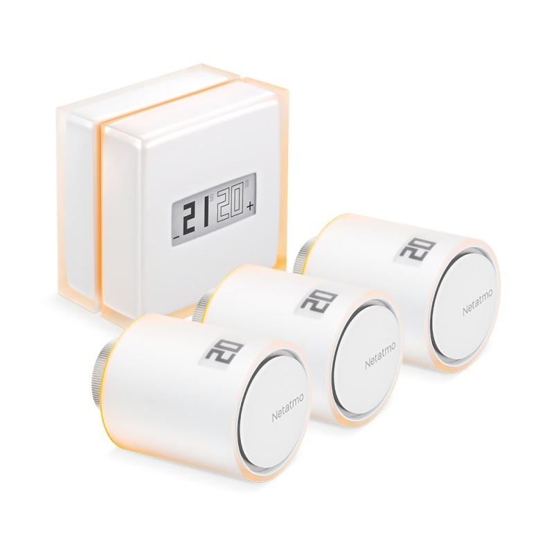 Zestaw: termostat + 3 zawory Netatmo NBU-NTH-NAV Zestaw: termostat + 3 zawory Netatmo NBU-NTH-NAV