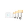 Philips Hue White ambiance Zestaw startowy: 3 inteligentne żarówki E27 (1100) + regulator przyciemniania Hue Dimmer switch