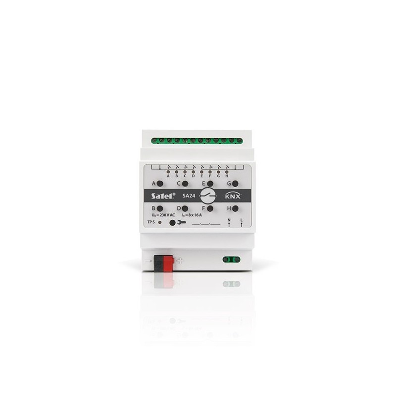 SATEL KNX 8-kanałowy aktor przełączający KNX-SA24 SATEL KNX 8-kanałowy aktor przełączający KNX-SA24