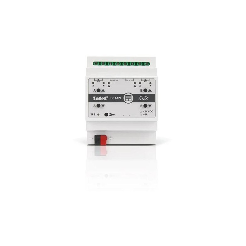 SATEL KNX 2-kanałowy aktor żaluzjowy 24V DC KNX-BSA12L SATEL KNX 2-kanałowy aktor żaluzjowy 24V DC KNX-BSA12L