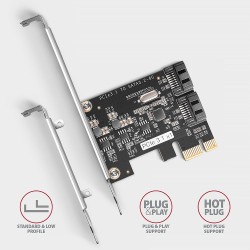 Axagon PCES-SJ2 adapter Wewnętrzny SATA