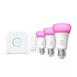 Philips Hue White and color ambiance Zestaw startowy: 3 inteligentne żarówki E27 (1100) + regulator przyciemniania Hue Dimmer