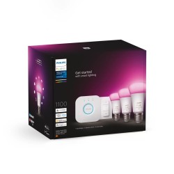 Philips Hue White and color ambiance Zestaw startowy: 3 inteligentne żarówki E27 (1100) + regulator przyciemniania Hue Dimmer