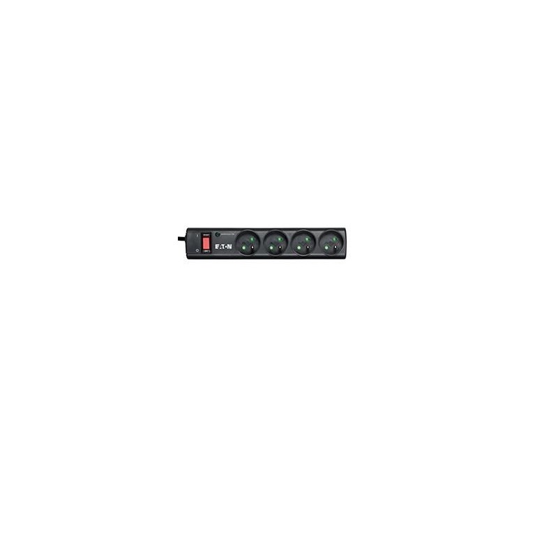 Listwa przeciwprzepięciowa EATON PS4F (4 x UTE 10 A kolor czarny)