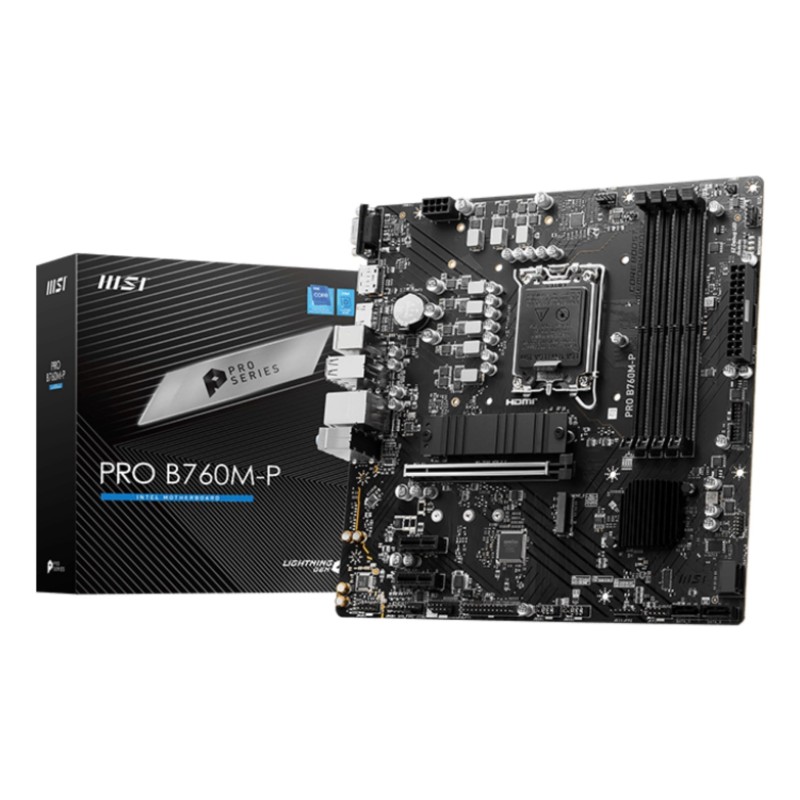 MSI PRO B760M-P płyta główna Intel B760 LGA 1700 micro ATX MSI PRO B760M-P płyta główna Intel B760 LGA 1700 micro ATX