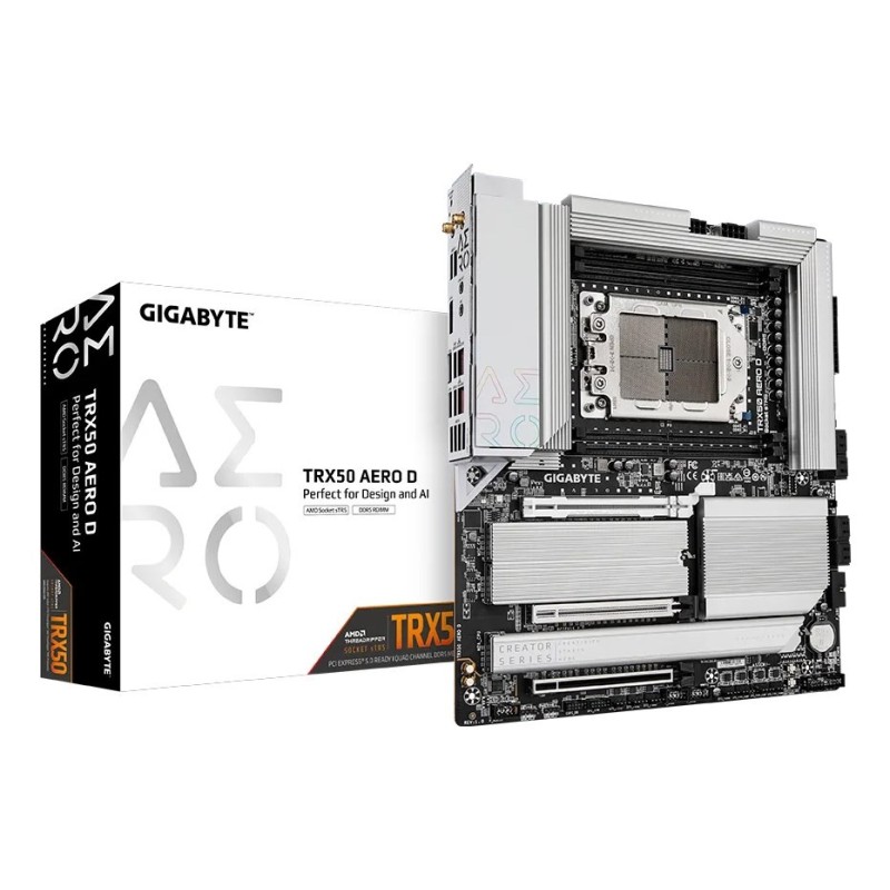 GIGABYTE TRX50 AERO D płyta główna AMD TRX50 Socket sTR5 Rozszerzone ATX GIGABYTE TRX50 AERO D płyta główna AMD TRX50 Socket sTR5 Rozszerzone ATX