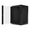 Lanberg szafa instalacyjna wisząca 19'' 18U 600x600mm czarna (drzwi szklane)
