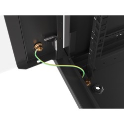 Lanberg szafa instalacyjna wisząca 19'' 18U 600x600mm czarna (drzwi szklane)