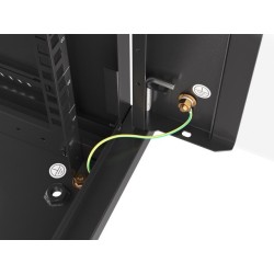 Lanberg szafa instalacyjna wisząca 19'' 18U 600x600mm czarna (drzwi szklane)